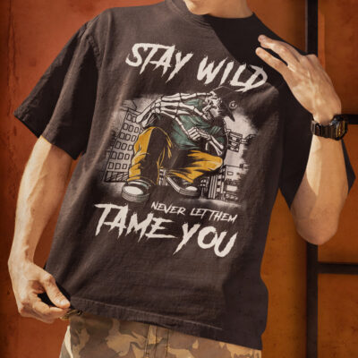 Áo thun vintage Stay Wild- B3