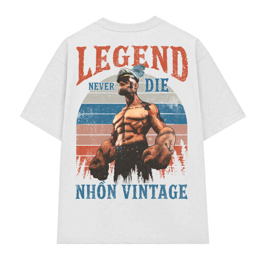 Áo thun vintage Legend Never Die - W2