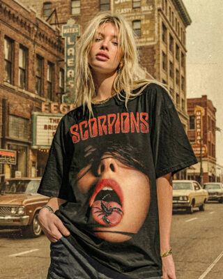 Áo thun rock vintage Scorpions - B38