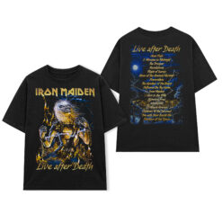 Áo thun rock Iron Maiden LIVE after DEATH - B34