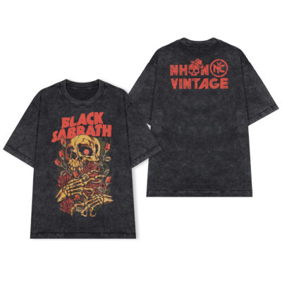 Áo thun rock vintage Black Sabbath Oldschool - D4