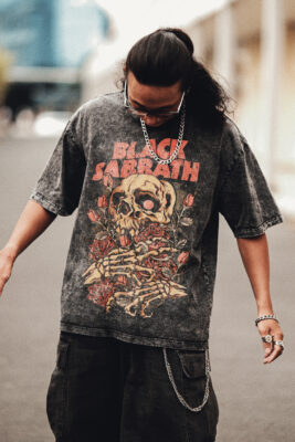 Áo thun rock vintage Black Sabbath Oldschool - D4