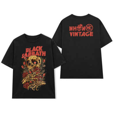 Áo thun rock vintage Black Sabbath Oldschool - D4