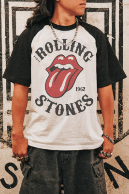 Áo thun rock vintage The Rolling Stones Raglan - RAW1