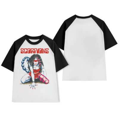 Áo thun rock vintage Scorpions Girl Raglan - RAW5