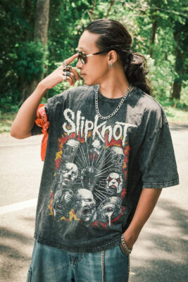 Áo thun rock Slipknot Oldskull - D11 (wash)