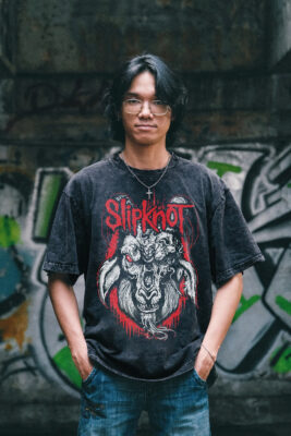 Áo thun rock vintage Slipknot Oldschool Goat - WS25