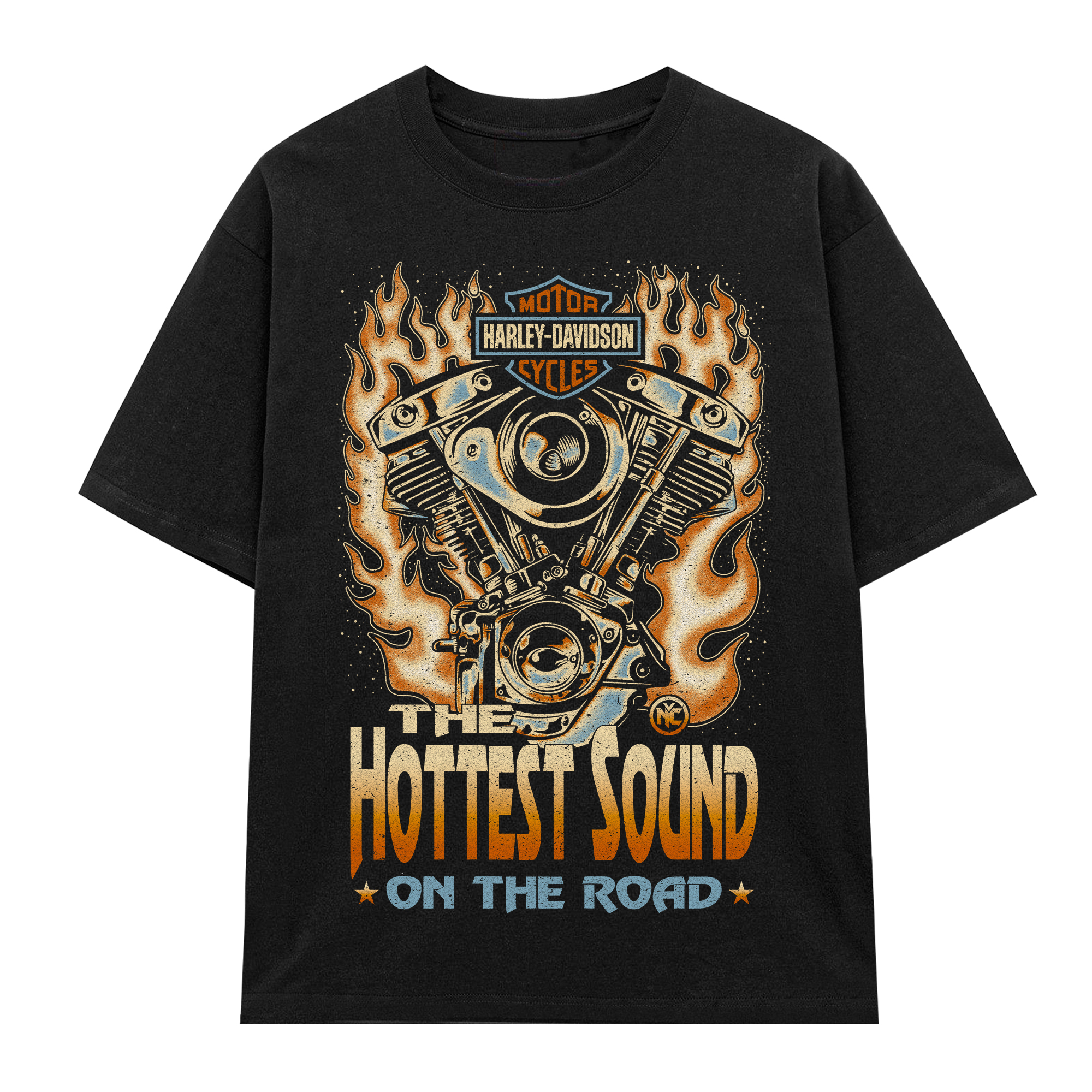 áo thun Harley Davidson - Hottest Sound (blue)