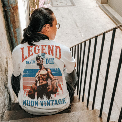 Áo thun vintage Legend Never Die - W2