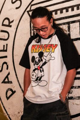 Áo thun rock vintage Kissey Raglan - RAW6