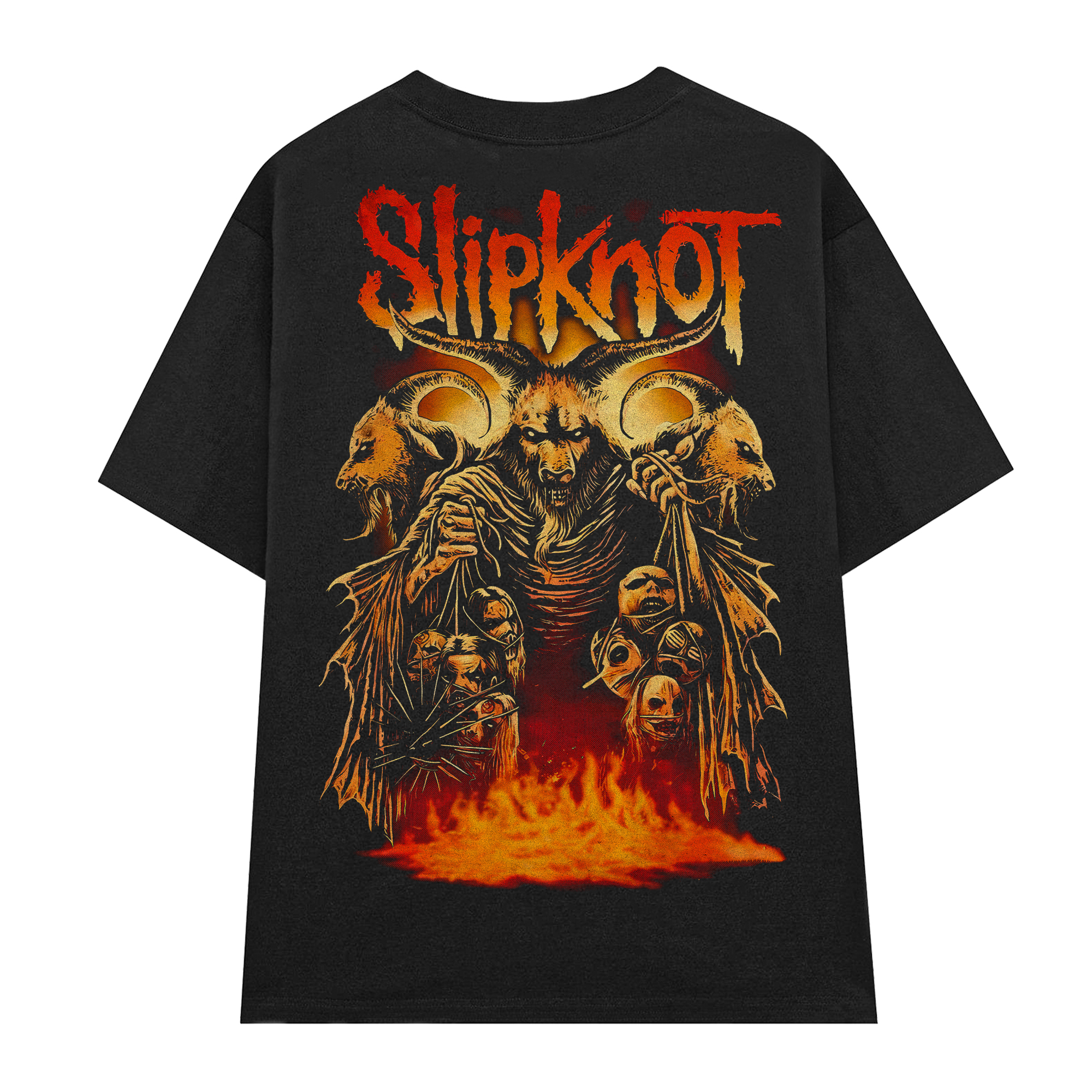 Áo Thun Rock Slipknot Hell Goat - D19 (đen)