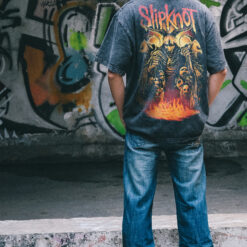 Áo Thun Rock Slipknot Hell Goat- D19 (wash)