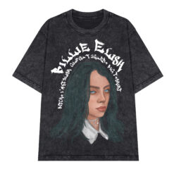 Áo thun ca sĩ Billie Eilish - wash - hình trước