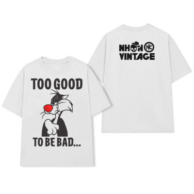 Áo thun cartoon vintage Too Good To Be Bad - W16