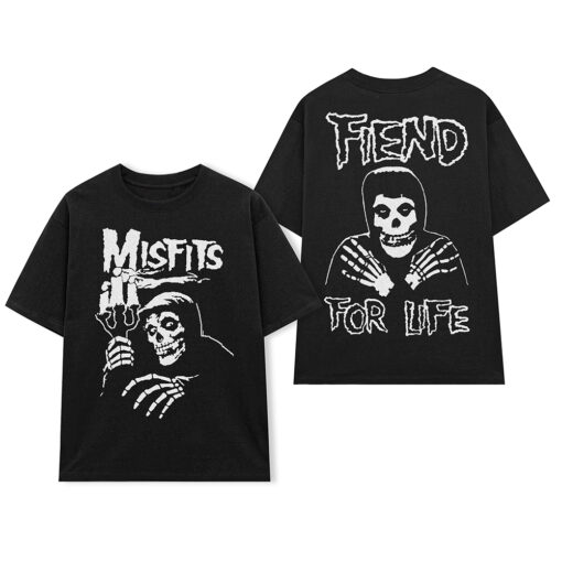 Áo thun rock vintage Misfits Fiend For Life - B106