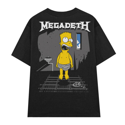 Áo thun vintage Simpson Megadeth - B111