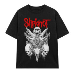 Áo thun rock vintage Slipknot Skull - D22