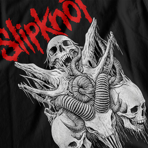 Áo thun rock vintage Slipknot Skull - D22