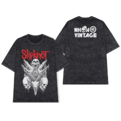 Áo thun rock vintage Slipknot Skull - D22