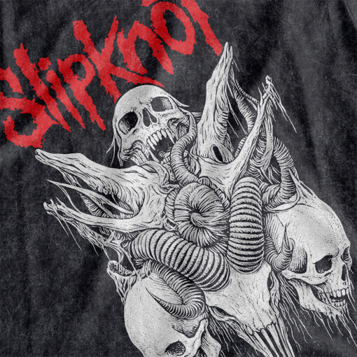 Áo thun rock vintage Slipknot Skull - D22