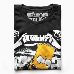 Áo thun vintage Simpson Metallica - B114