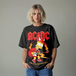 Áo thun vintage Simpson ACDC- B115