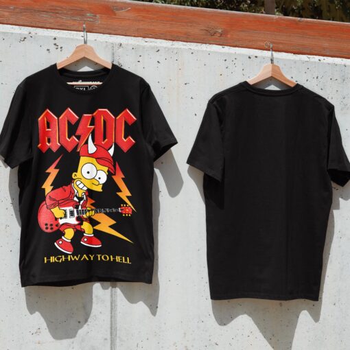 Áo thun vintage Simpson ACDC- B115