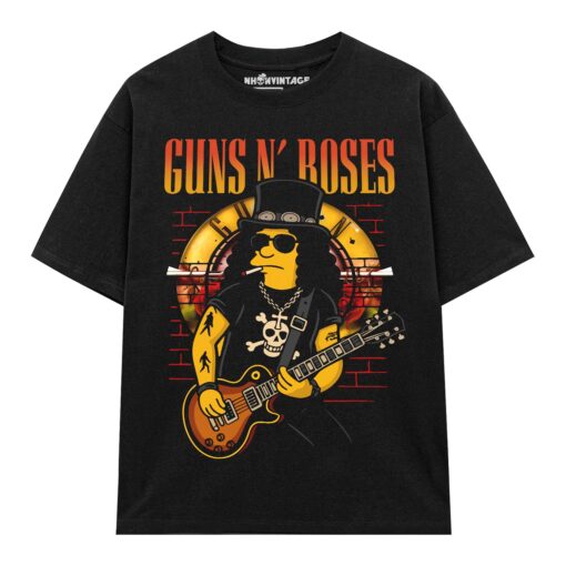 Áo thun vintage Simpson GnR - B119