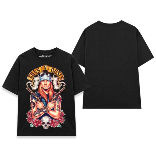 Áo thun rock vintage Axl Rose - D35 (đen)