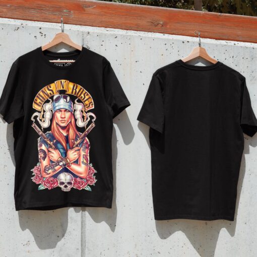Áo thun rock vintage Axl Rose - D35 (đen)