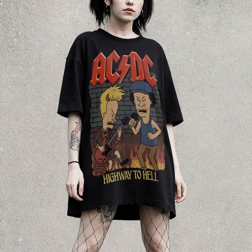 Áo thun rock vintage Beavis and Butt-head ACDC - SPD6