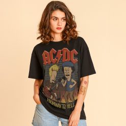 Áo thun rock vintage Beavis and Butt-head ACDC - SPD6