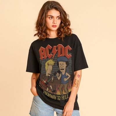 Áo thun rock vintage Beavis and Butt-head ACDC - SPD6