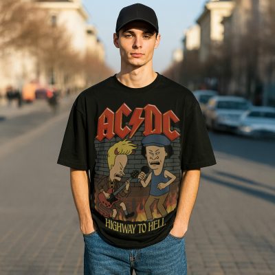 Áo thun rock vintage Beavis and Butt-head ACDC - SPD6