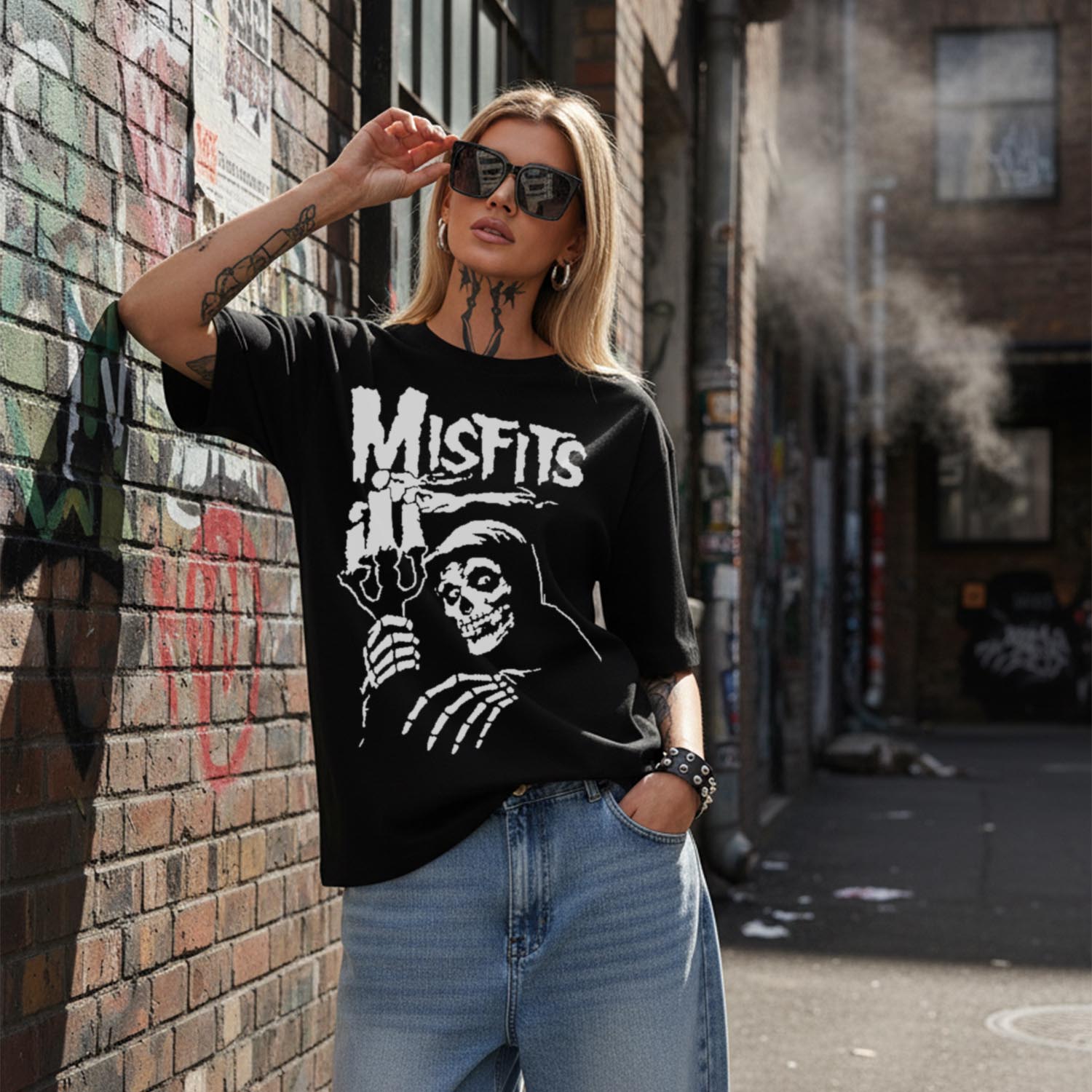 Áo thun rock vintage Misfits Fiend For Life – B106
