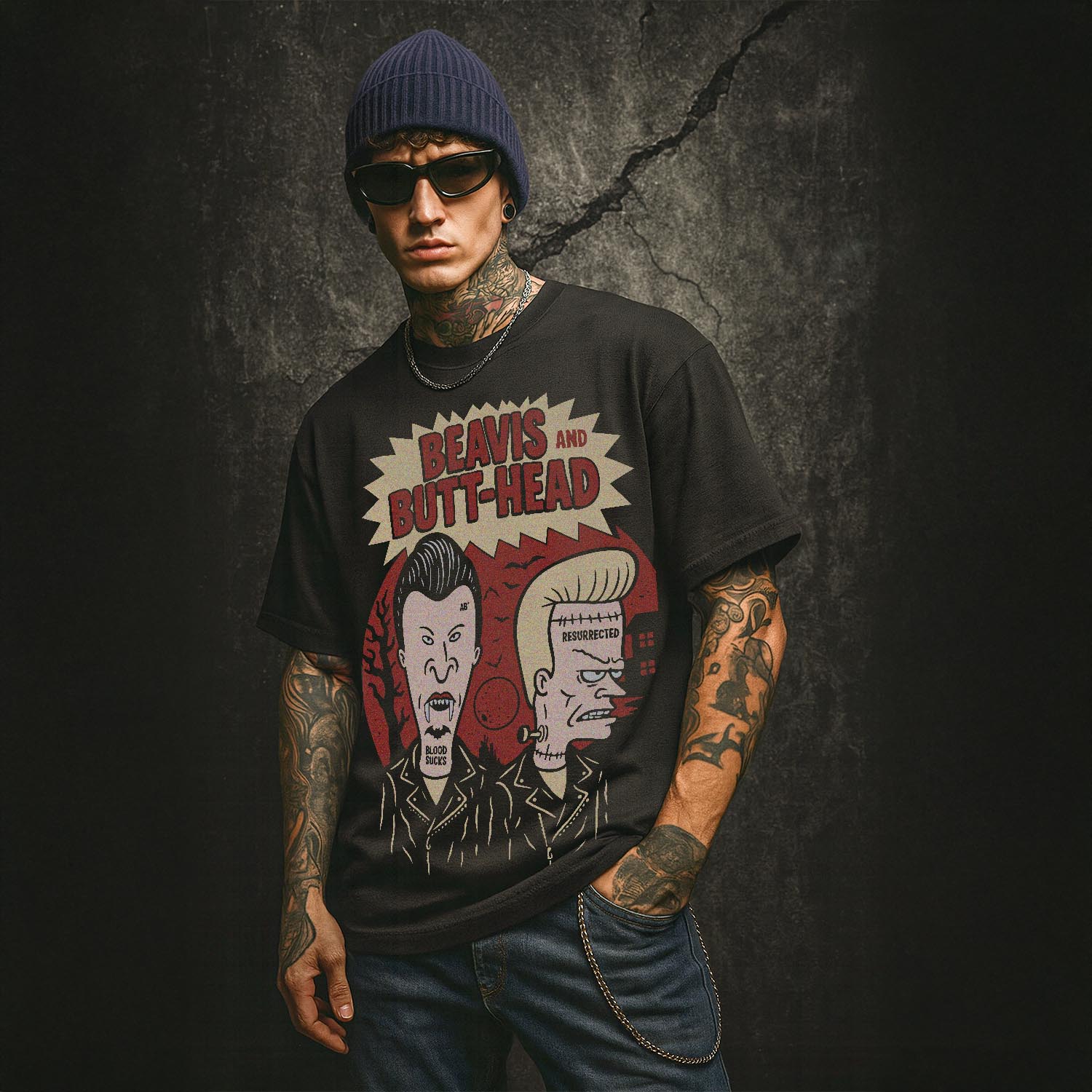 Áo thun rock vintage Beavis and Butt-head – B117