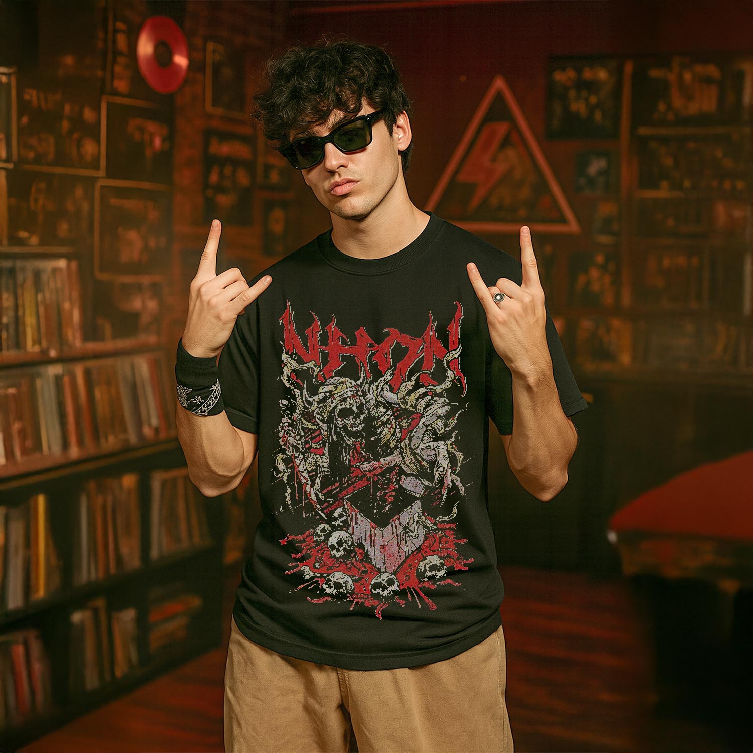 Áo thun vintage Skull Devil – B98