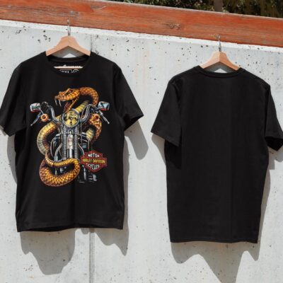 Áo thun vintage Harley Snake - B123