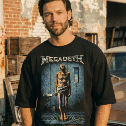 Áo thun rock vintage Megadeth Requiem for Time – B125