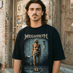 Áo thun rock vintage Megadeth Requiem for Time – B125