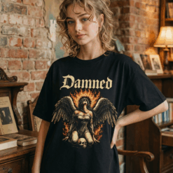Áo thun streetwear DAMNED Fallen Angel – B127