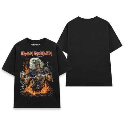 Áo thun rock vintage Iron Maiden Eddie Unchained – B130