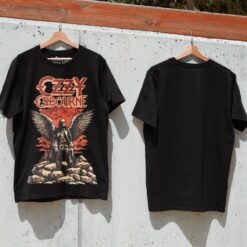 Áo thun rock vintage Ozzy Osbourne Dark Wings – B131