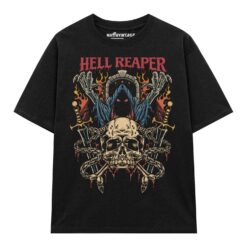Áo thun dark streetwear Hell Reaper – B132
