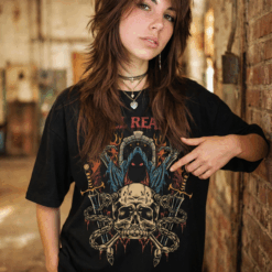 Áo thun dark streetwear Hell Reaper – B132