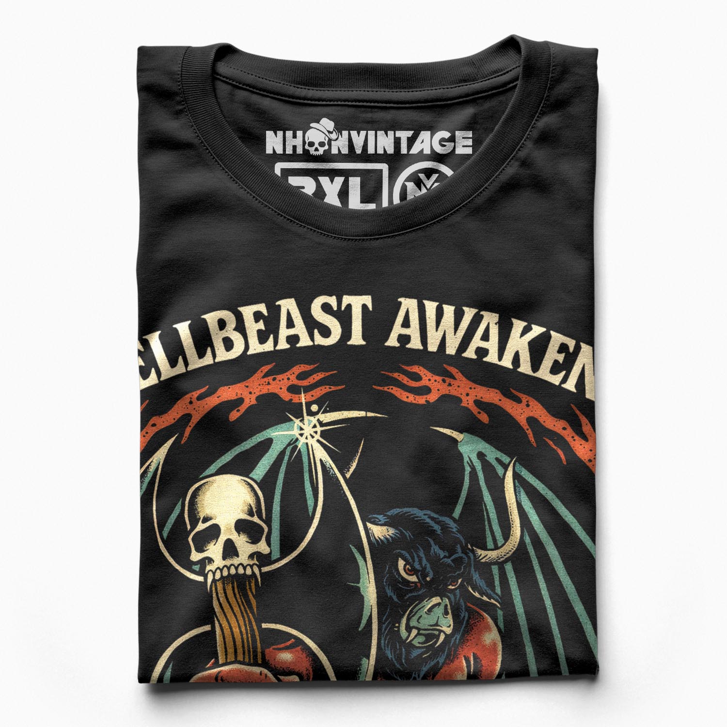 Áo thun dark streetwear Hellbeast Awakens – B133 Áo thun dark streetwear Hellbeast Awakens – B133