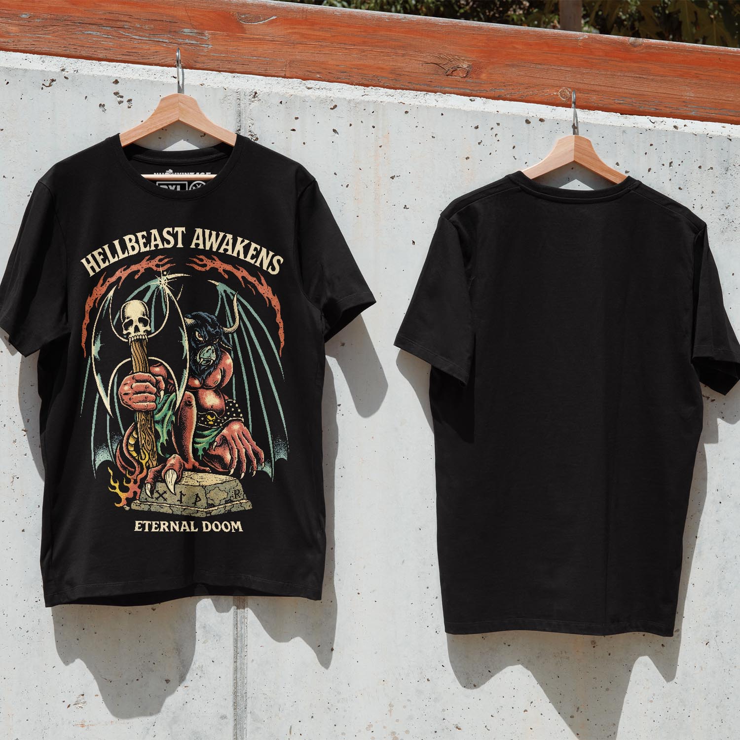 Áo thun dark streetwear Hellbeast Awakens – B133 Áo thun dark streetwear Hellbeast Awakens – B133