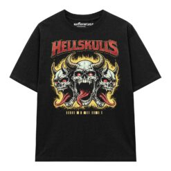Áo thun dark streetwear Hellskulls – B134