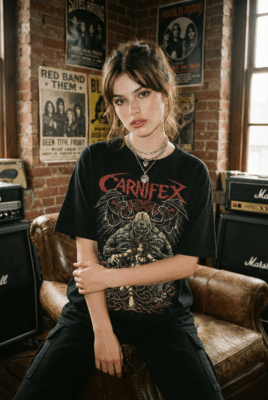 Áo thun rock vintage Carnifex Hellbound - B135