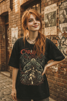 Áo thun rock vintage Carnifex Hellbound - B135